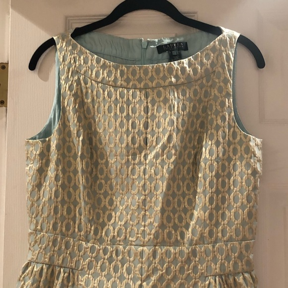 Lauren Ralph Lauren Sleeveless Sheath Metallic Dress - Picture 2 of 7